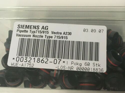 60 pc Siemens AG Pipette Type 715/915 Vectra A230 Vacuum Nozzle 00321862-07 (N85