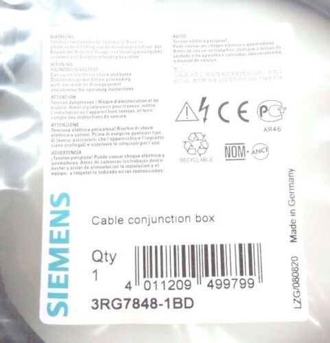 NEW SIEMENS 3RG7848-1BD CONNECTING CABLE 3RG78481BD