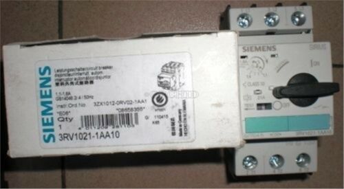 Siemens Motor Protection Circuit Breaker 3RV1021-1AA10 3RV10211AA10 New in