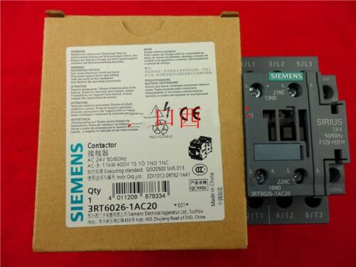 1pcs New Siemens 3RT6026-1AC20 AC24V