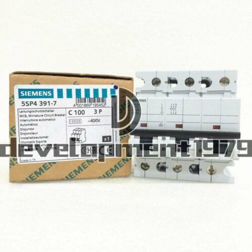 NEW Siemens Air Switch Miniature Circuit Breaker 5SP4391-7 3P/C100A