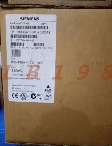 ONE NEW- Siemens 6SE6420-2AD25-5CA1