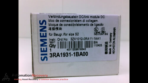 SIEMENS 3RA1931-1BA00, DC / LINK MODULE, NEW