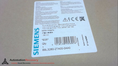 SIEMENS 6SL3260-2TA00-0AA0, BACKPLANE BUS MODULE, 155MM, NEW
