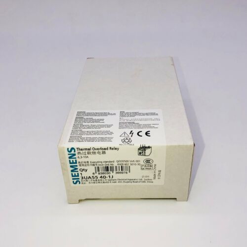 1PC NEW FOR SIEMENS Thermal Overload Relay 3UA5540-1J 6.3A-10A