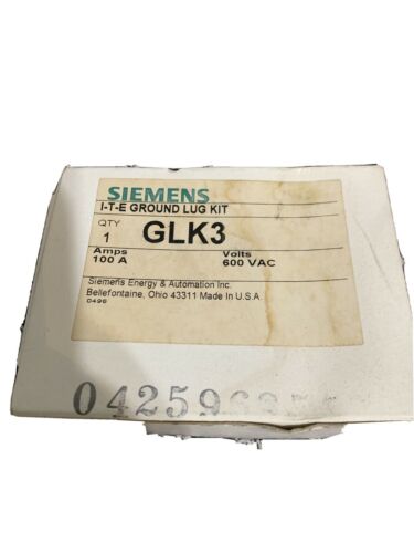 SIEMENS GLK3 I-T-E GROUND LUG KIT 100A 600VAC New