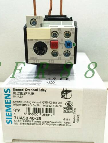 ONE NEW SIEMENS Thermal Overload Relay 3UA5040-2S 10-12.5A