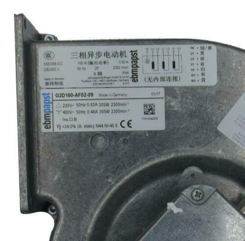 Original ebm-papst G2D160-AF02-09 Centrifugal fan 230/400V Siemens inverter fan