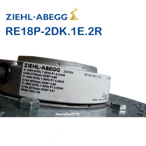 For Ziehl-abegg RE18P-2DK.1E.2R Fan AC 400V 3~ Siemens motor cooling fan NEW