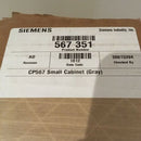 Siemens 567-351 Pneumatic Control Cabinet (19-1/2 x 16-3/8 x 5-3/4) NEMA 1