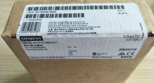 One New SIEMENS 6ES7 322-5RD00-0AB0 SIMATIC S7-300 Analog Output Module