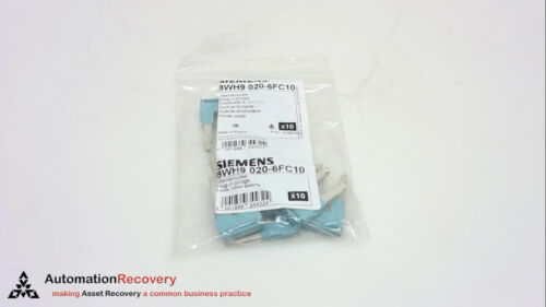 SIEMENS 8WH9 020-6FC10 - PACK OF 10 - BRIDGE, PLUG-IN, 2 POLE, NEW