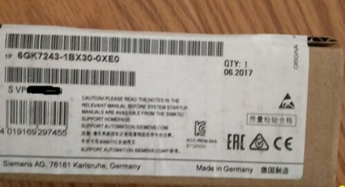 1PCS New Siemens 6GK7243-1BX30-0XE0 6GK7 243-1BX30-0XE0