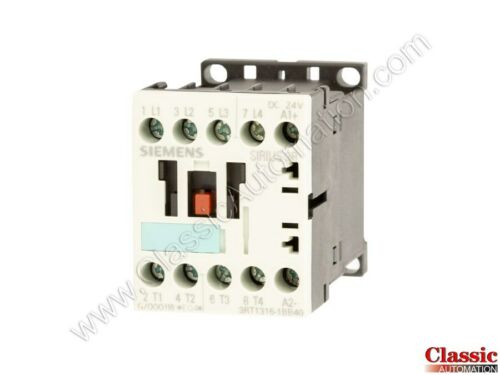 Siemens | 3RT1316-1BB40 | CONTACTOR RESIST S00 18A 24VDC 4NO SCRW (new)