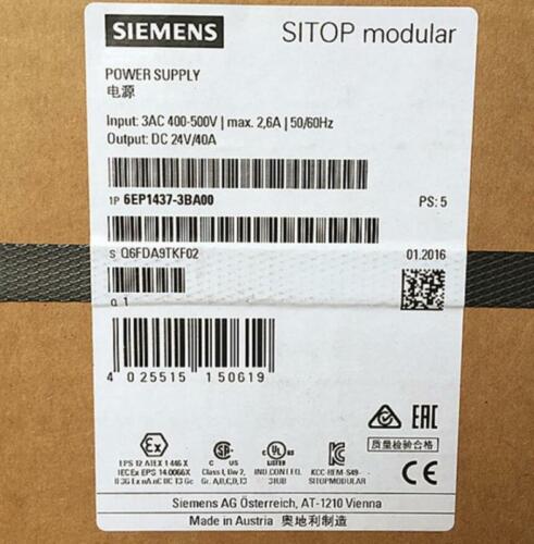 Fst 6EP1437-3BA00 6EP1 437-3BA00 Power Siemens NEW