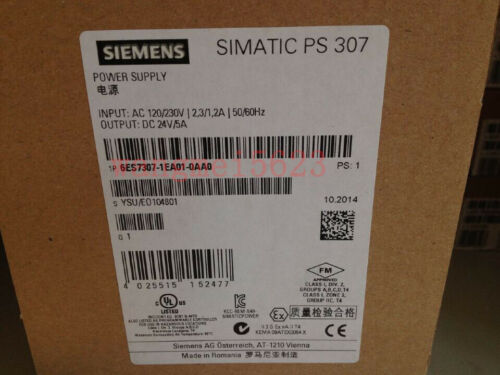 1PC New SIEMENS 6ES7 307-1EA01-0AA0 SIMATIC S7 POWER SUPPLY 6ES7307-1EA01-0AA0