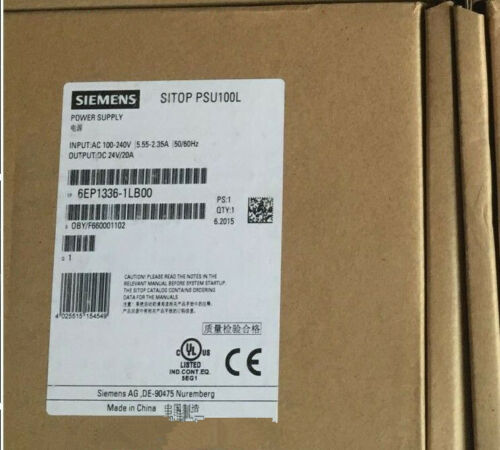 1pcs New Siemens SITOP power supply PSU100L 24V/20A 6EP1336-1LBOO