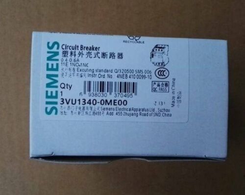 1PC NEW Siemens 3VU1340-0ME00 circuit breaker free shipping