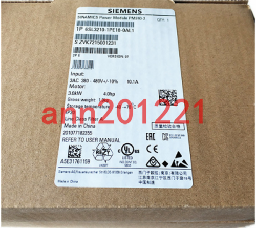 1PC NEW Siemens 6SL3210-1PE18-0AL1