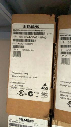 New Siemens 6SL3244-0BA21-1PA0 6SL3 244-0BA21-1PA0 SINAMICS G120 Control Unit
