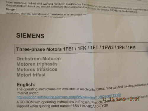 NEW SIEMENS 1FK7101-5AC71-1EG3 SERVO MOTOR NIB 3 PHASE