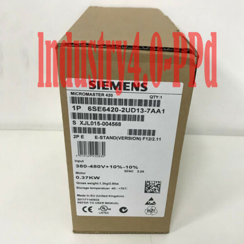 1PC NEW Siemens Inverter 6SE6420-2UD13-7AA1 380V/0.37KW MM420 Free shipping#XR