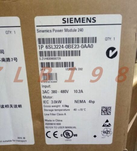 ONE NEW- Siemens 6SL3224-0BE23-0AA0