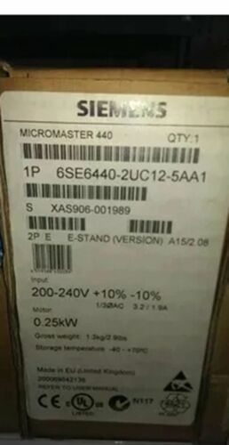 1PC New In Box Siemens 6SE6440-2UC12-5AA1