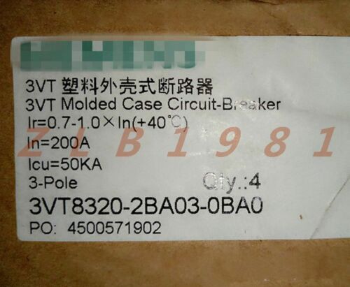 ONE NEW- Siemens 3VT8320-2BA03-0BA0