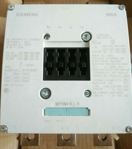 1PCS New Brand Siemens 3RT1065-6AP36 One year warranty