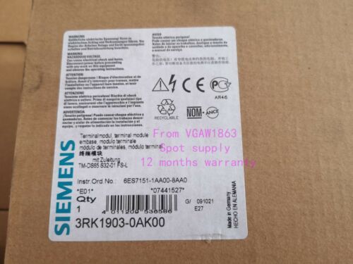 1PC SIEMENS 3RK1903-0AK00 NEW