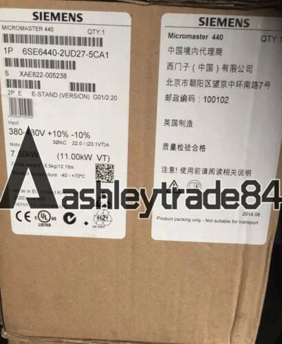 1PCS NEW SIEMENS Inverter 6SE6 440-2UD27-5CA1 7.5KW 380V