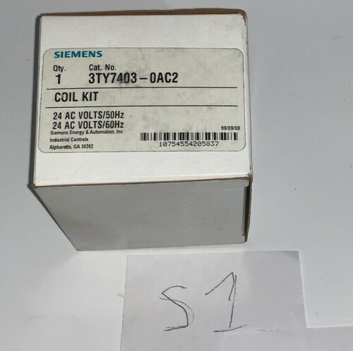 OEM Siemens Coil Kit 3TY7403-0AC2 24 AC VOLTS 50/60HZ