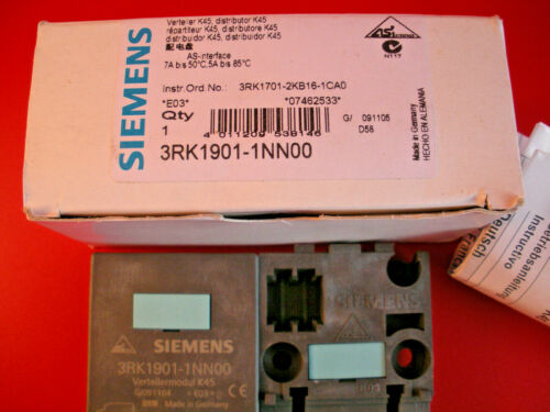 Siemens 3RK1901-1NN00 Distribution Block Slave AS Interface Module Furnas New