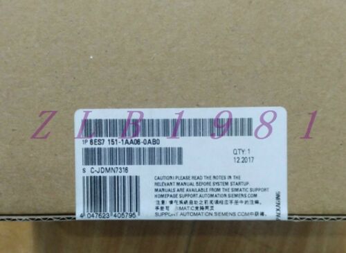 ONE NEW Siemens 6ES7151-1AA06-0AB0