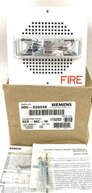 SIEMENS SEF-MC-W SPEAKER STROBE P/N: 500-636038