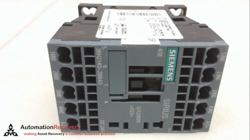 SIEMENS 3RH2140-2BB40, SIRIUS AUXILIARY CONTACTOR, RELAY, NEW