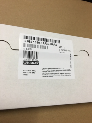 6ES7390-1AF30-0AA0 For Siemens S7-300/330V PLC Module 530mm Mounting Rail 6ES7