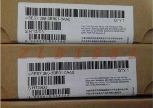 ONE NEW- Siemens 6ES7 368-3BB01-0AA0