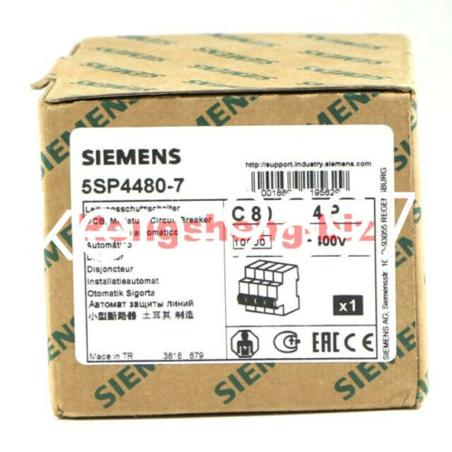 1PC New SIEMENS Heavy Duty Circuit Breaker 5SP4480-7 4P C Type 80A