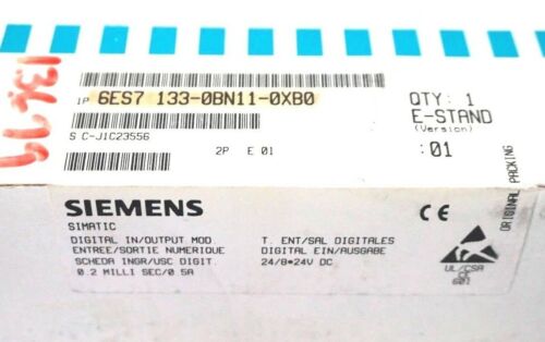 NEW SEALED SIEMENS 6ES7-133-0BN11-0XB0 DIGITAL I/O MODULE 6ES71330BN110XB0