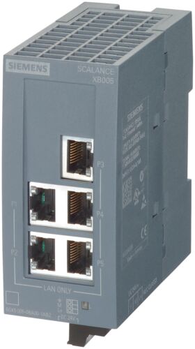 Siemens 6GK5005-0GA10-1AB2 SCALANCE XB005G ETHERNET SWITCH Ports 5 Port RJ45 DIN