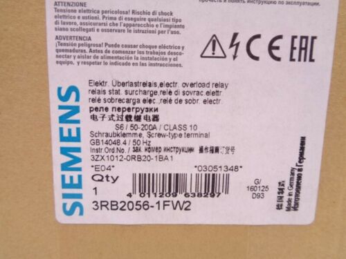 SIEMENS 3RB2056-1FW2 NSFS