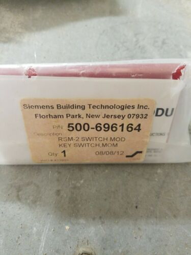 NEW SIEMENS RSM-2 KEY SWITCH 500-696164
