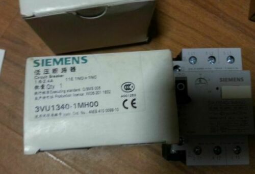 3VU1340-1MH00 3VU13 40-1MH00 1.6-2.4A Siemens Circuit Breaker New