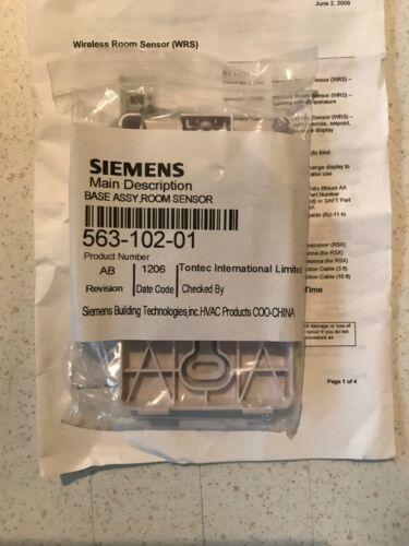 SIEMENS QAA2391.FWTC / QAA2391FWTC Talon Wall Sensor New In Box w/Free Shipping