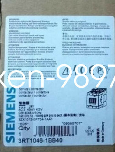 1PC Brand New Siemens contactor 3RT1046-1BB40 DC24V #WM06