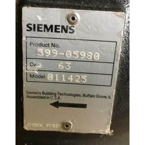 SIEMENS 599-05980/011425 2-1/2FLANGEDFLOWRITE VF 599SERIES 2-WAY ZONE VALVE