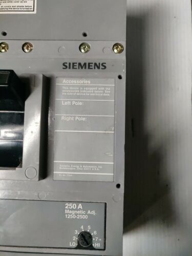 Siemens HJD6A HDJ 400A Frame 300A Trip 2 Pole Breaker HJD62F400 new