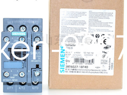1PC NEW SIEMENS Contactor 3RT6027-1BF40 DC110V